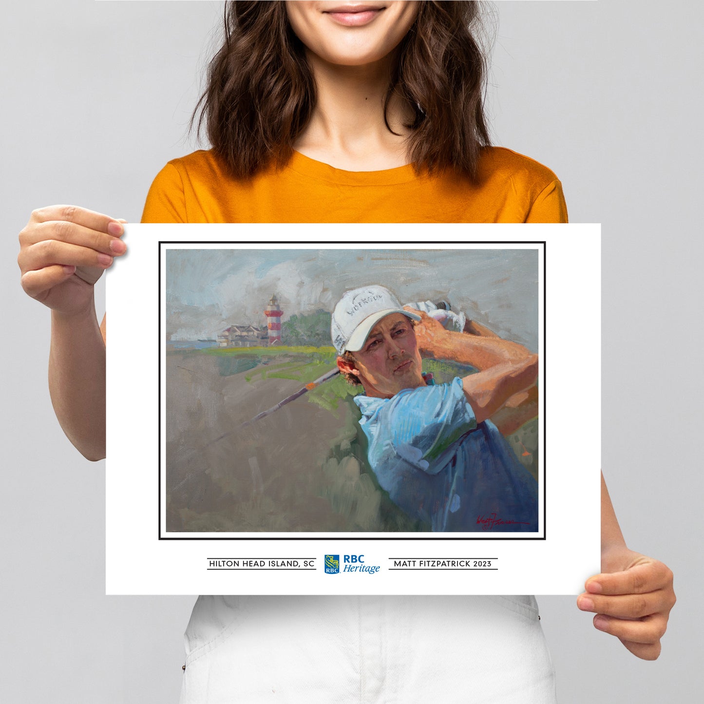 RBC Heritage Classic 2023 Matt Fitzpatrick - 12x16 Champions Print