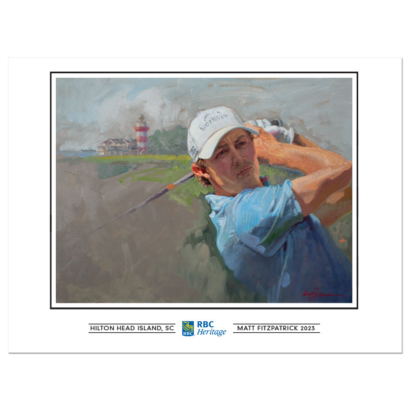 RBC Heritage Classic 2023 Matt Fitzpatrick - 12x16 Champions Print