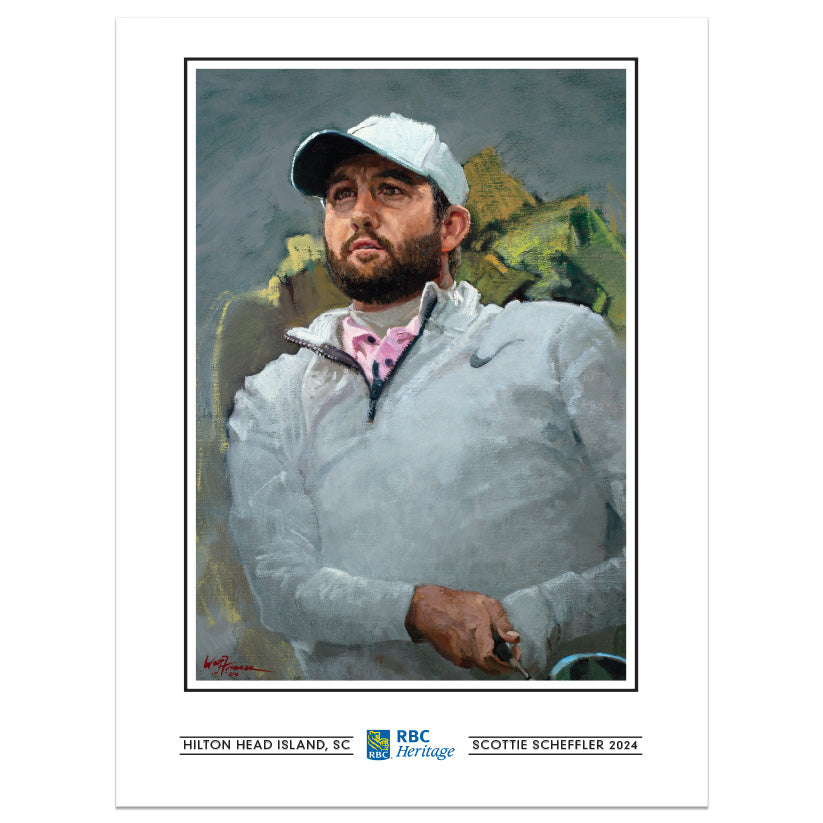 RBC Heritage Classic 2024 Scottie Scheffler - 12x16 Champions Print