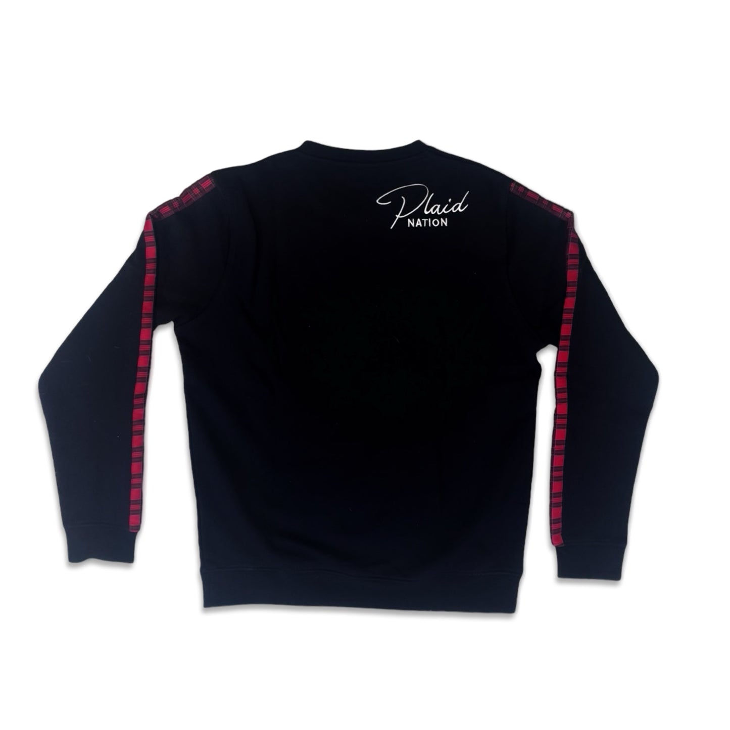 Kids Get Your Plaid On Crewneck - Black