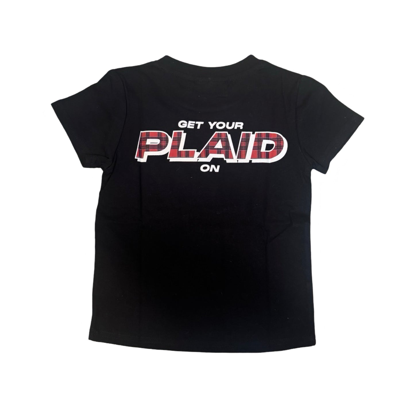 Kids Get Your Plaid On T-Shirt - Black
