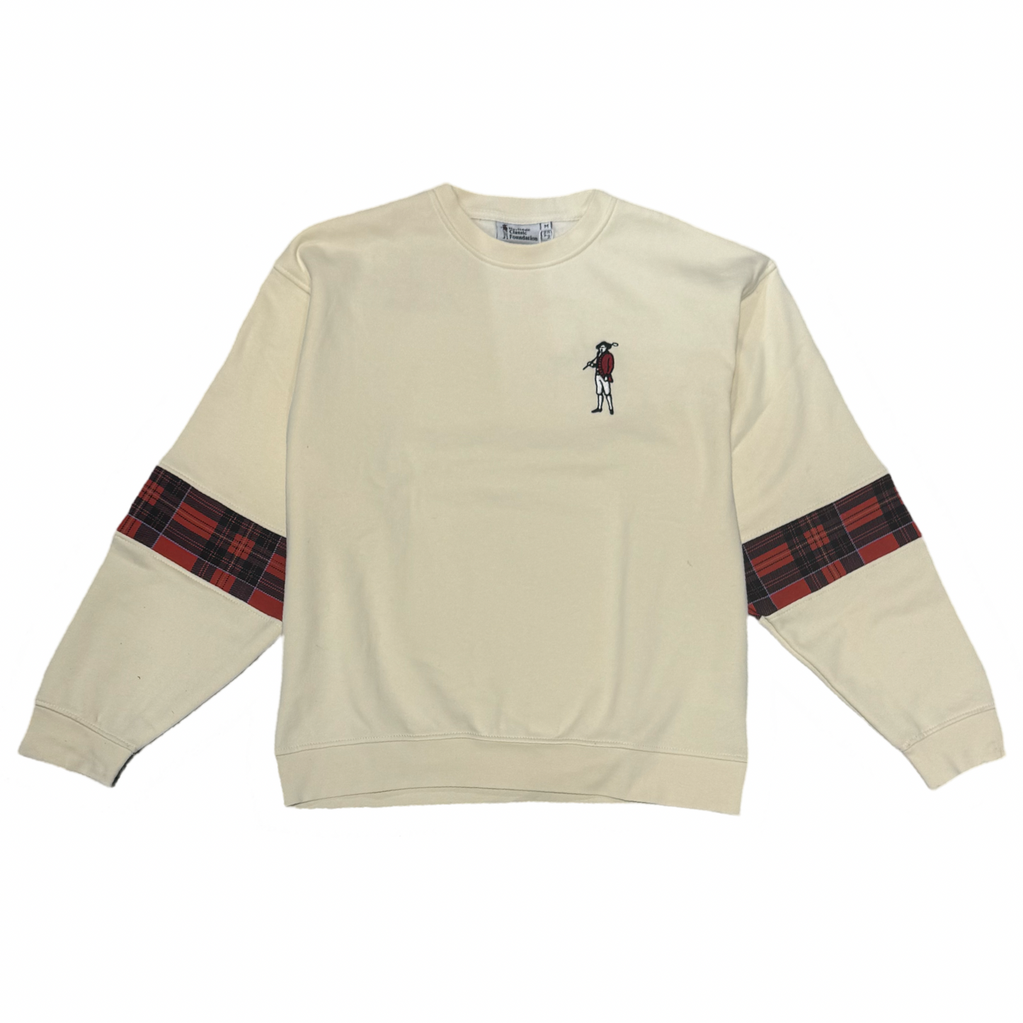 Get Your Plaid On Crewneck - Cream - Unisex
