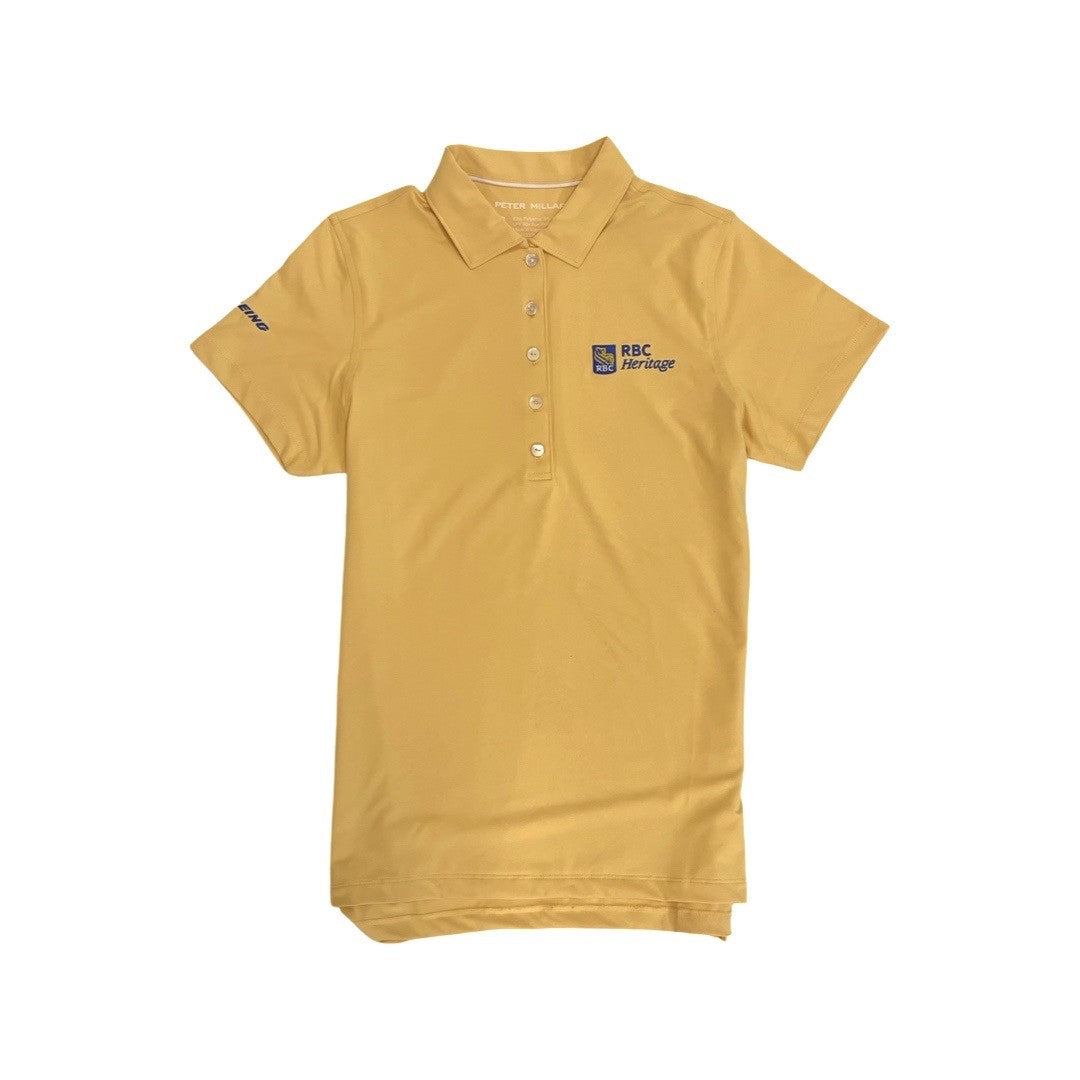 RBC Heritage Peter Millar Ladies Collared Polo - Yellow