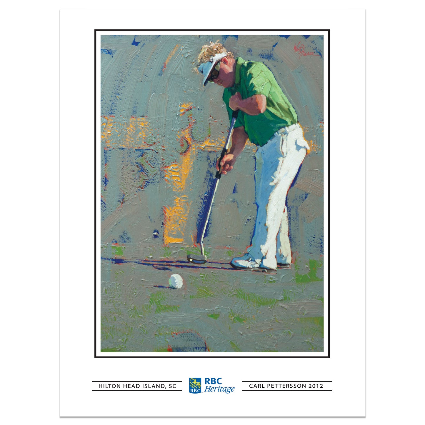 RBC Heritage Classic 2012 Carl Pettersson - 12x16 Champions Print