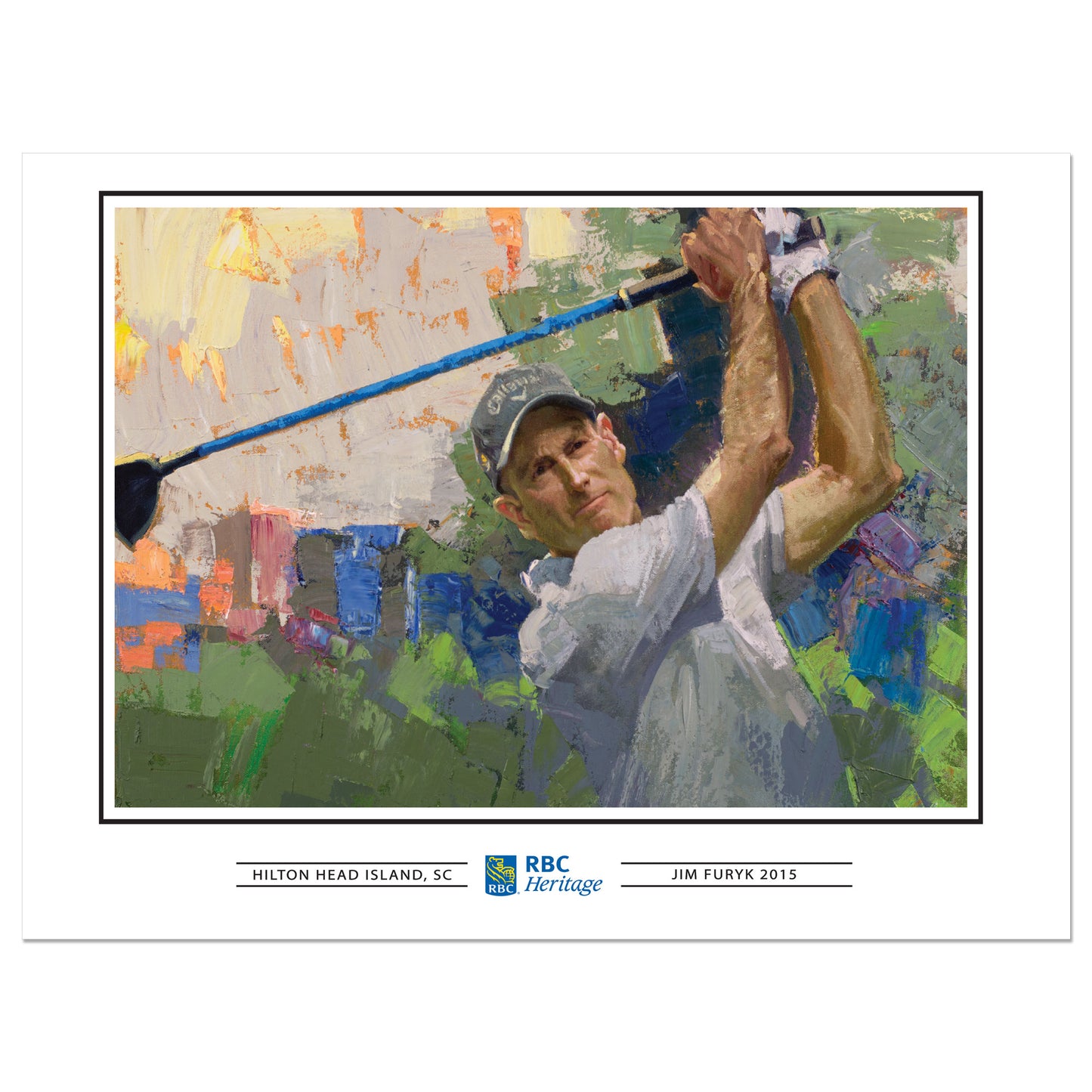 RBC Heritage Classic 2015 Jim Furyk - 12x16 Champions Print