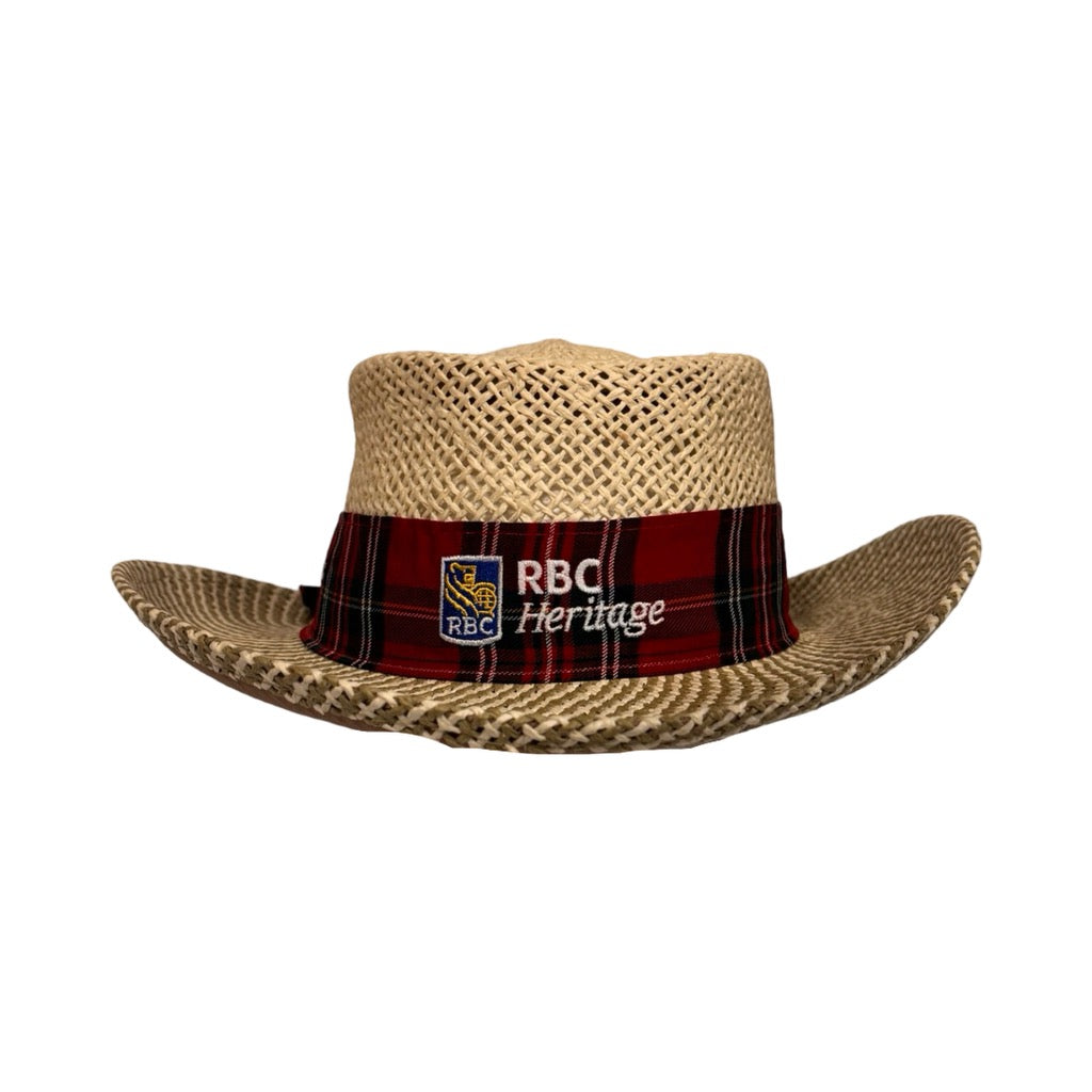 RBC Heritage Men - Ahead Straw Gambler - Plaid