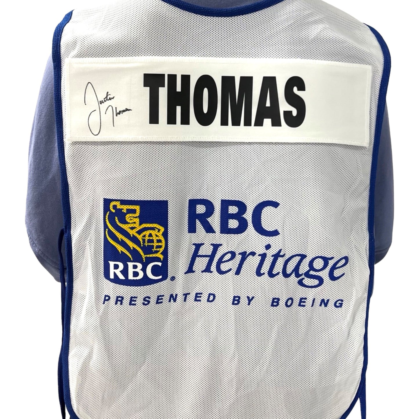 RBC Heritage 2023 Game Used Bib - Signed by Justin Thomas