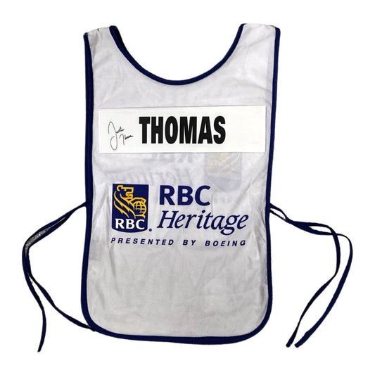 RBC Heritage 2023 Game Used Bib - Signed by Justin Thomas