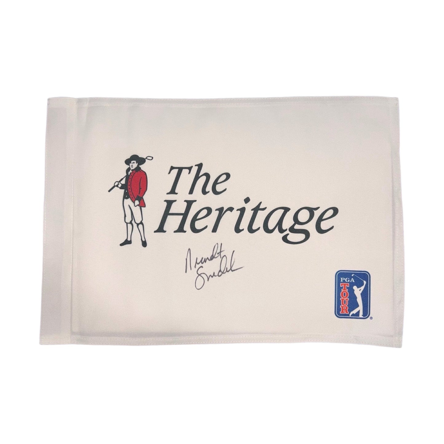 The Heritage PGA TOUR Game Used Flag - Signed by Brandt Snedeker