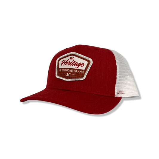 RBC Heritage Adjustable Patch Mesh Back Cap - Red & White