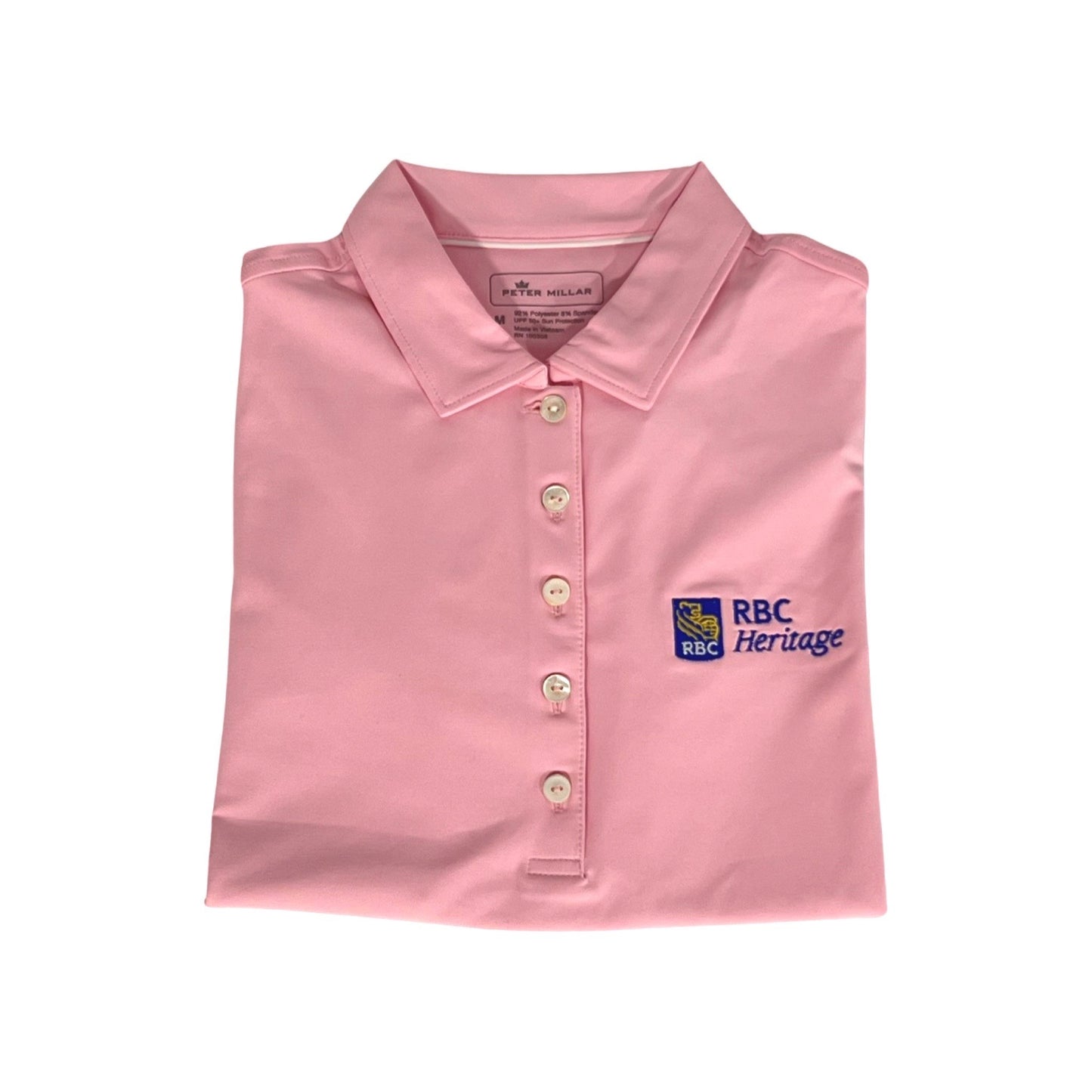 RBC Heritage Peter Millar Ladies Collared Polo - Pink